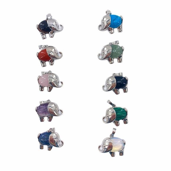 1 pcs Energy Healing Elephant Pendant‎ Good Luck Protection Meditation Positive - Picture 13 of 14